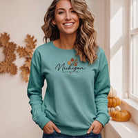 "MI Fall is Better Here"Relaxed Fit Classic Crew Unisex Sweatshirt