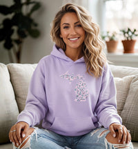 "Michigan Cherry Blossom"Relaxed Fit Classic Unisex Hoodie