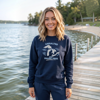 "Great Lakes Shark Free"Relaxed Fit Classic Crew Unisex Sweatshirt