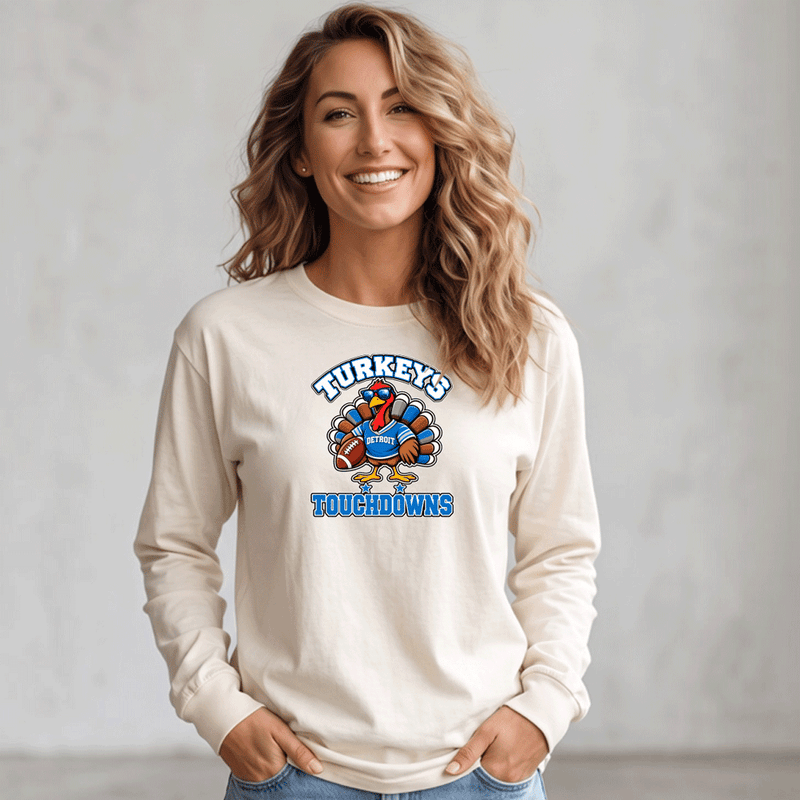 "Turkey Touchdowns"Relaxed Fit Crew Unisex T-Shirt