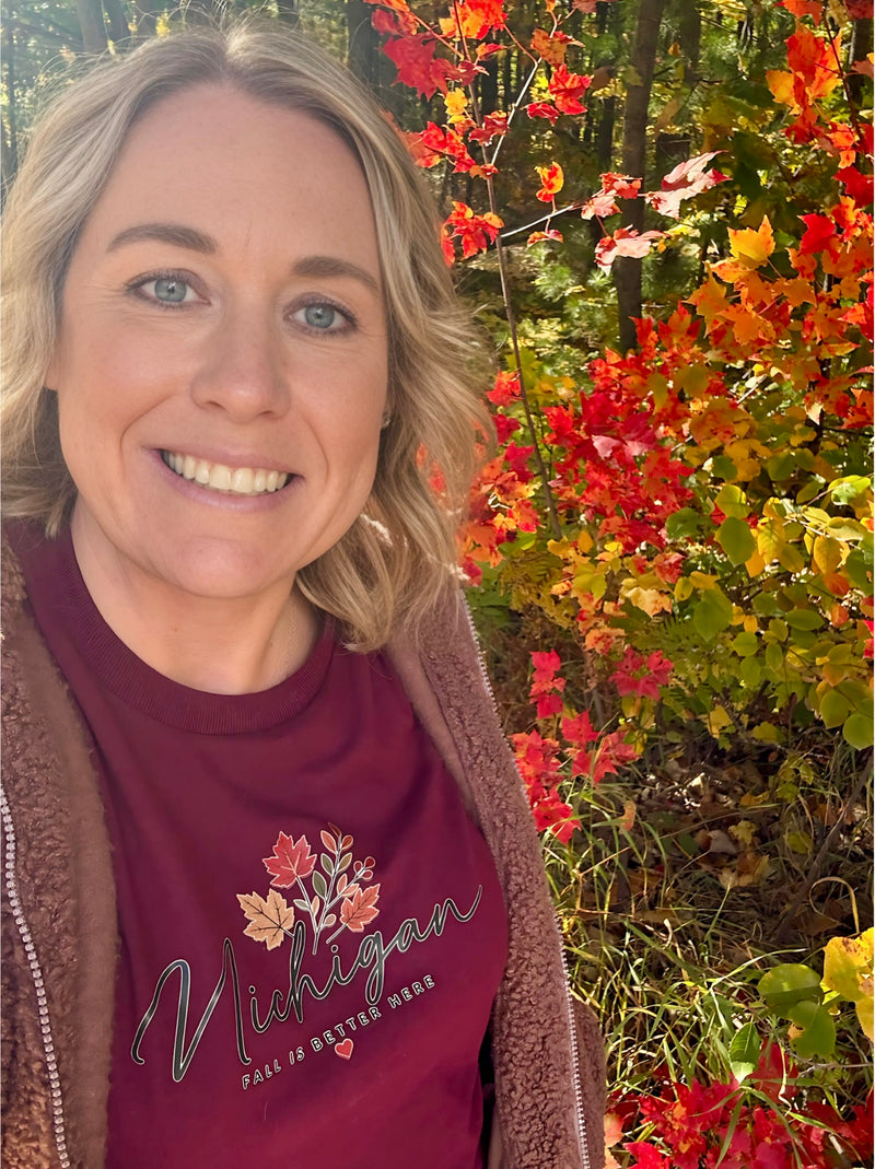 "MI Fall is Better Here"Relaxed Fit Long Sleeve Unisex T-Shirt