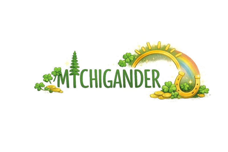 "Lucky Michigander"Relaxed Fit Classic Crew Unisex Sweatshirt