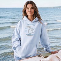 "Great Lakes Shark Free"Relaxed Fit Classic Unisex Hoodie