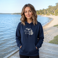 "Michigan Rocks Petoskey Stone"Relaxed Fit Classic Unisex Hoodie