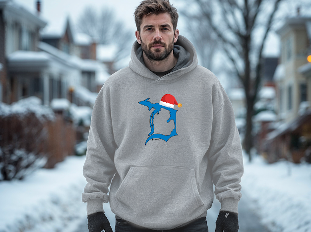 "SANTA Football In The D"Men's Classic Hoodie