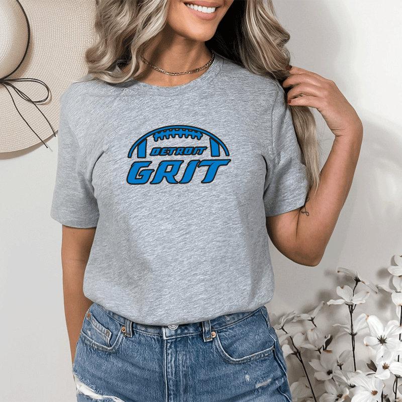 "Detroit Grit"Relaxed Fit Crew Unisex T-Shirt