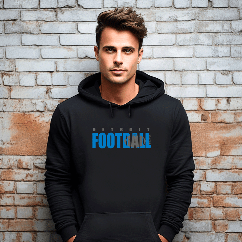 "Motown Football"Men's Classic Hoodie