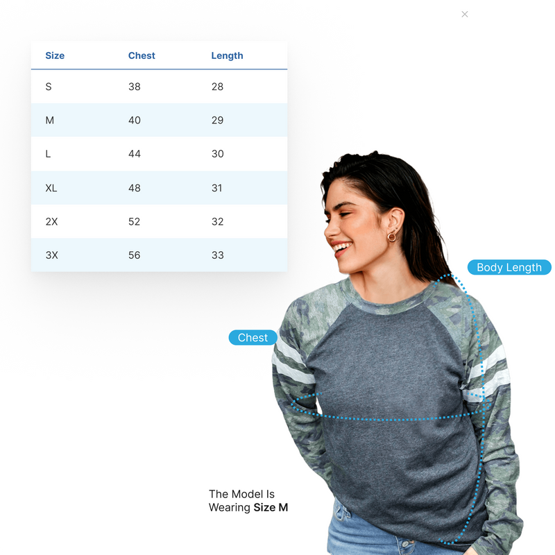 "Smitten With The Mitten"Relaxed Fit Mash Up Long Sleeve Varsity T-Shirt