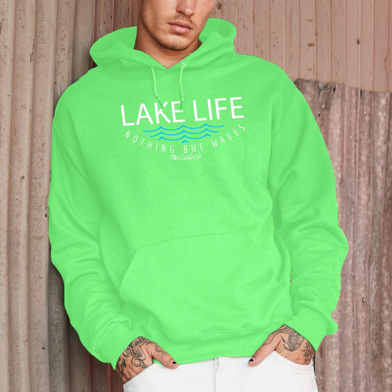 "Lake Life WAVES"Men's Classic Hoodie