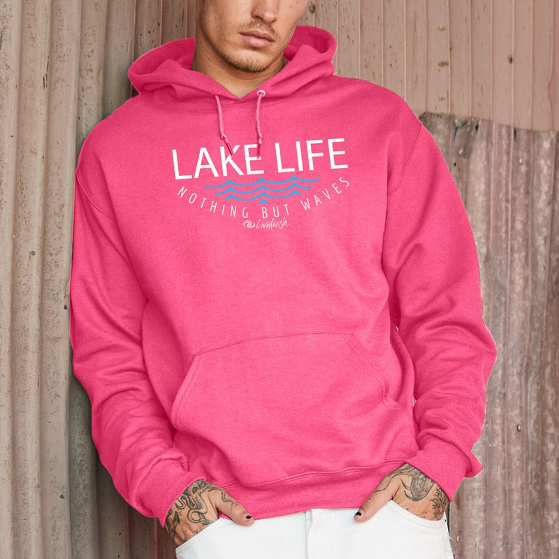"Lake Life WAVES"Men's Classic Hoodie