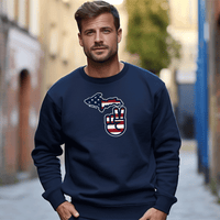 "Michigan Flag Peace"Men's Classic Crew Sweatshirt