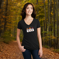 "Boo &Friends"Women's V-Neck