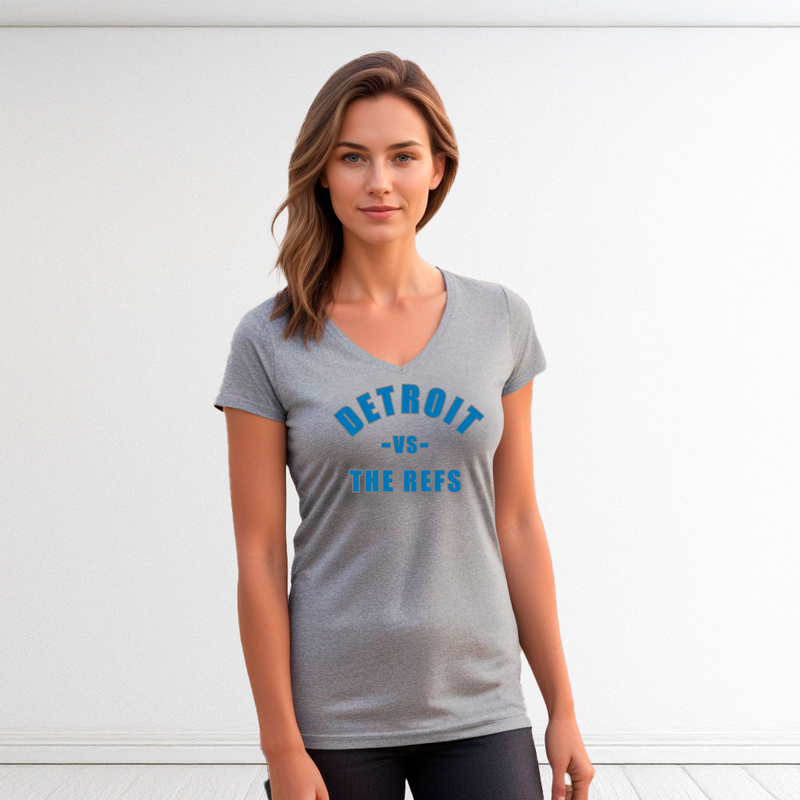 "Detroit -vs- The Refs"Women's V-Neck
