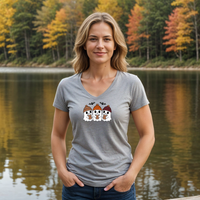"Boo &Friends"Women's V-Neck