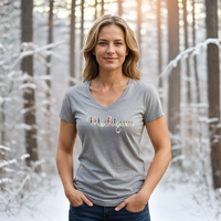 "Wrapped Up In Michigan"Women's V-Neck