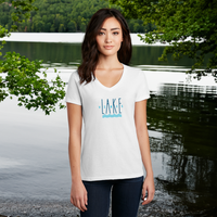 "Good Vibes &Lake Tides"Women's V-Neck