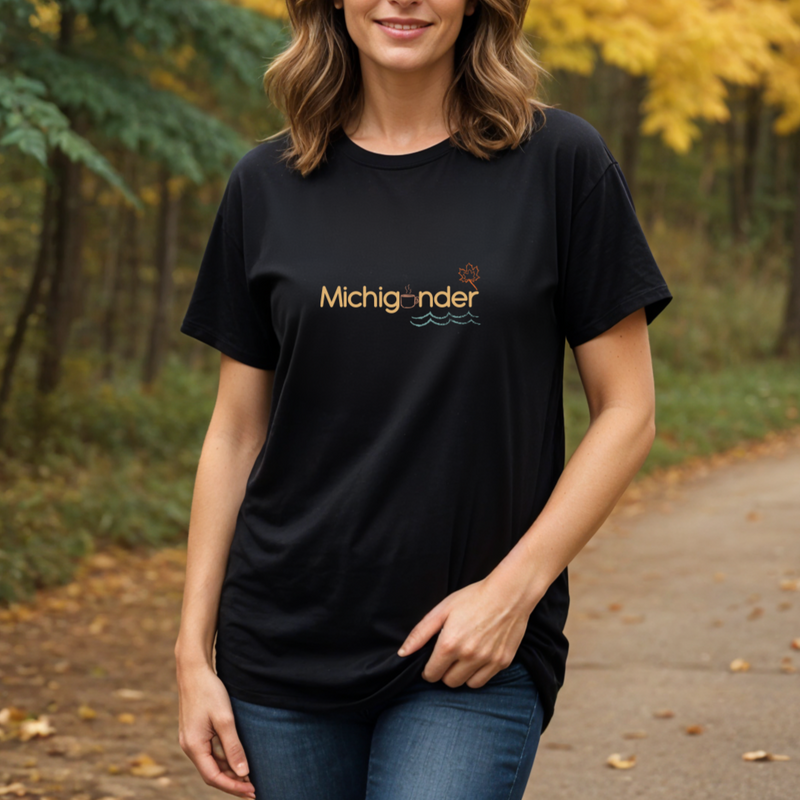 "Fall Michigander"Relaxed Fit Crew Unisex T-Shirt