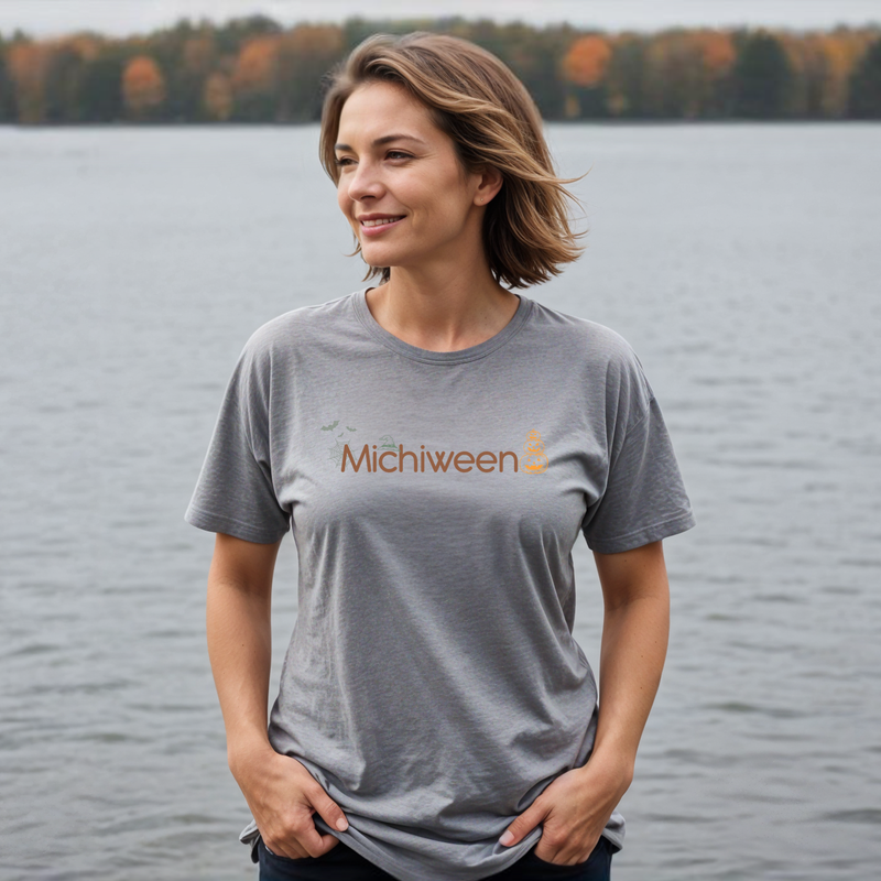 "Michiween"Relaxed Fit Crew Unisex T-Shirt