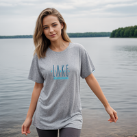 "Good Vibes &Lake Tides"Relaxed Fit Crew Unisex T-Shirt