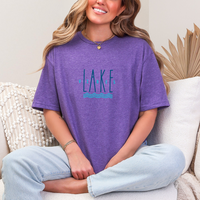 "Good Vibes &Lake Tides"Relaxed Fit Crew Unisex T-Shirt