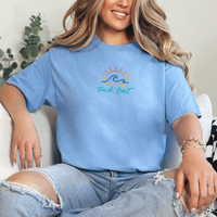 "Sunshine On The Fresh Coast"Relaxed Fit Crew T-Shirt