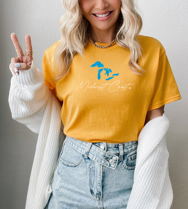 "Midwest Coast"Relaxed Fit Crew Unisex T-Shirt
