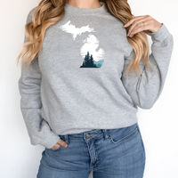 "Michigan Vista"Relaxed Fit Long Sleeve Unisex T-Shirt