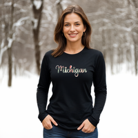 "Wrapped Up In Michigan"Relaxed Fit Long Sleeve Unisex T-Shirt