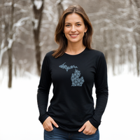 "Snow Place Like Home"Relaxed Fit Long Sleeve Unisex T-Shirt
