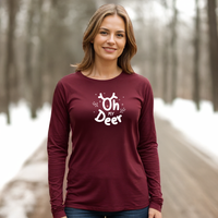 "Oh My Deer"Relaxed Fit Long Sleeve Unisex T-Shirt