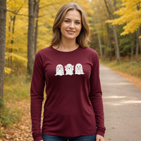 "Peek A Boo"Relaxed Fit Long Sleeve Unisex T-Shirt