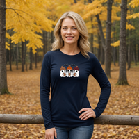 "Boo &Friends"Relaxed Fit Long Sleeve Unisex T-Shirt