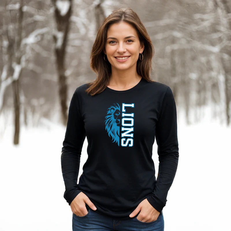 "Lion Fan"Relaxed Fit Long Sleeve Unisex T-Shirt