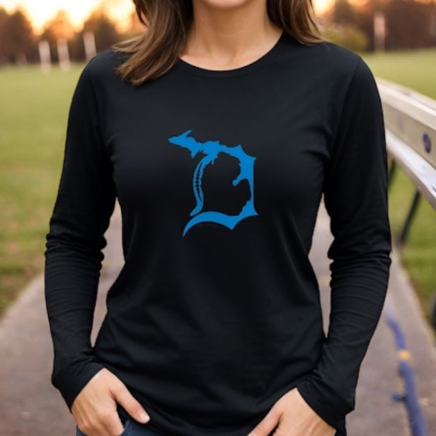 "Football In The D"Relaxed Fit Long Sleeve Unisex T-Shirt