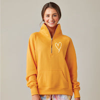 "Little Love"Ladies Boxy 1/2 Zip Fleece