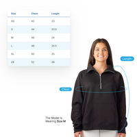 "Michigan Rocks Petoskey Stone"Ladies Boxy 1/2 Zip Fleece