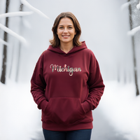 "Wrapped Up In Michigan"Relaxed Fit Classic Unisex Hoodie