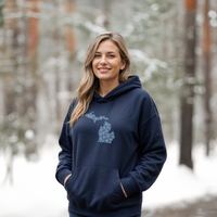 "Snow Place Like Home"Relaxed Fit Classic Unisex Hoodie