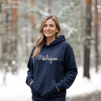 "Wrapped Up In Michigan"Relaxed Fit Classic Unisex Hoodie