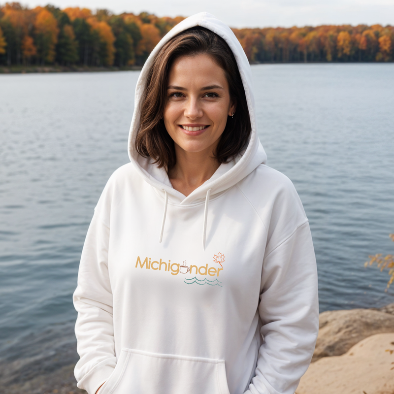 "Fall Michigander"Relaxed Fit Classic Unisex Hoodie