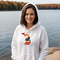 "Falling For Michigan"Relaxed Fit Classic Unisex Hoodie