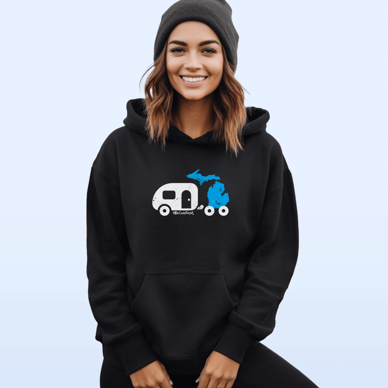 "Michigan Camper"Relaxed Fit Classic Unisex Hoodie
