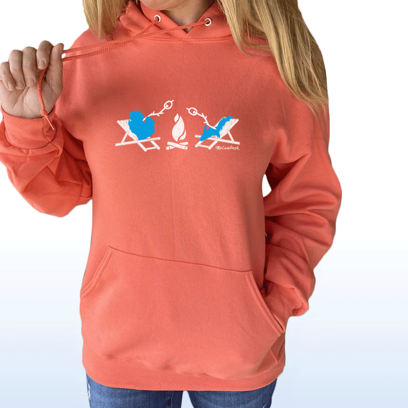 "Michigan Campfire"Relaxed Fit Classic Unisex Hoodie