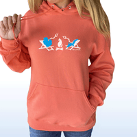 "Michigan Campfire"Relaxed Fit Classic Unisex Hoodie