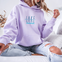 "Good Vibes &Lake Tides"Relaxed Fit Classic Unisex Hoodie