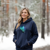 "Wisconsin Northern Lights"Relaxed Fit Classic Unisex Hoodie