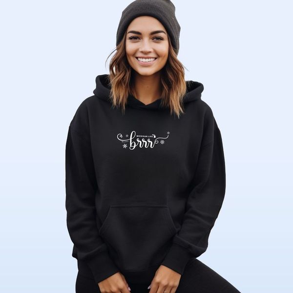 "Brrr... It's Cold In Michigan"Relaxed Fit Classic Unisex Hoodie