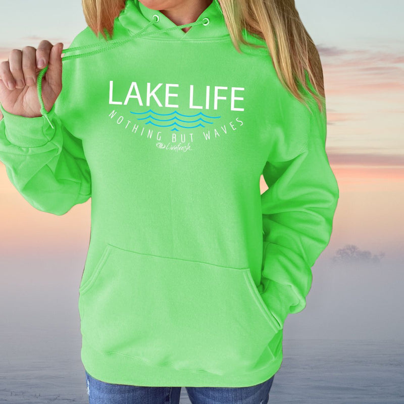 "Lake Life WAVES"Relaxed Fit Classic Unisex Hoodie