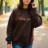 "Fall Michigander"Relaxed Fit Classic Crew Unisex Sweatshirt