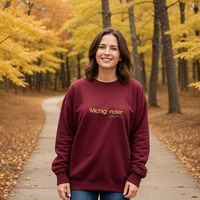 "Fall Michigander"Relaxed Fit Classic Crew Unisex Sweatshirt